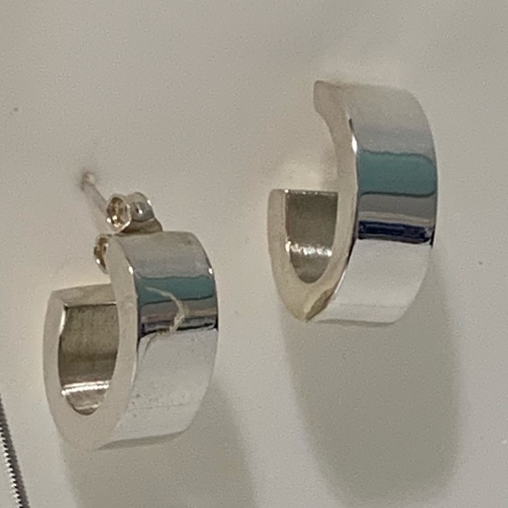 Silver earrings